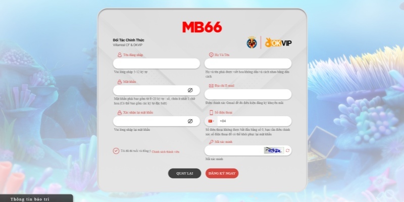 Mỗi khách hàng được mở một tài khoản tại MB66